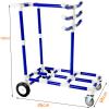 DEGQSTPC Equipment Cart WhiteSports Equipment Organizer, Heavy-Duty Plastic Hoop Cart Easy Assembly view 2