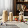 Temeemeg Russian Nesting Dolls 5 Layer Unfinished Wooden Matryoshka Doll for DIY Painting Natural for Creative Kids Adult Craft Projects view 4