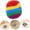 4 Crochet Hand-Knitted Juggling Balls, Soft Knit Sandbag Kicking Bags, Lightweight Indoor Training for Hand-Eye Coordination, Handmade Gifts view 4