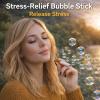 The Bubblepuff Pack, Two Bubble Wands and Refill Solution, Convenient, Stress-Relieving, and Ideal for Parties, Holidays view 2