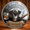 Brotherhood Ride Coin, Old Bastards Biker Challenge Coin, Motorcycle Club Commemorative Medal, Ride Hard Drink Loud Brotherhood Gift for Riders (10PCS) view 3