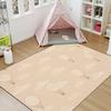 4x5 Boho Rug Rugs for Living Room Rugs for Entryway Seamless hot air Balloon Cloud Gender Neutral Baby Simple Bedroom Rug Door Mat Nursery Room Decor Rainbow Carpet view 3