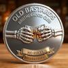 Old Bastards Brotherhood Coin, 2/4PCS Funny Old Friends Forever Club Challenge Coin for Men, Cowboy Skeleton Whiskey Commemorative Coin, Novelty Brotherhood Token Gift for Friends (4pcs) view 4