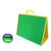 Double Sided Flannel Board, 16.5x12.6in Foldable Felt Board for Kids, Freestanding Teaching Storytelling Display Board for Classroom Home Use, Blue/Green view 2