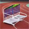 DEGQSTPC 4 Wheeler Hurdle Cart for Gymnasiums/Schools, Track Hurdles Training Equipment Transportation Trolley Removable, Mobile Football Training Hurdle Carrier Carts for Soccer Training Field view 1
