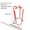 DEGQSTPC Equipment Cart WhiteSports Equipment Organizer, Exercise Hula Hoop Holder on Wheels, Rolling PE Equipment Storage Rack, Metal Organizer for Home, Gym, School, No Hula Hoop(45cm/17.7in) view 2
