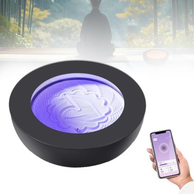 Xoiasth Zen Meditation Sand Table,Drift Magnetic Moving Sand Art Table,Meditation Accessories,Intelligent App Control