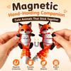 Magnetic Hand-Holding Companion, Fidget Keychain, 3D Printed Animals, Articulated Magnetic Animal Figure Collection, Cute Collectible Magnetic Creatures for Display, Gifts & Desktop Decor view 3
