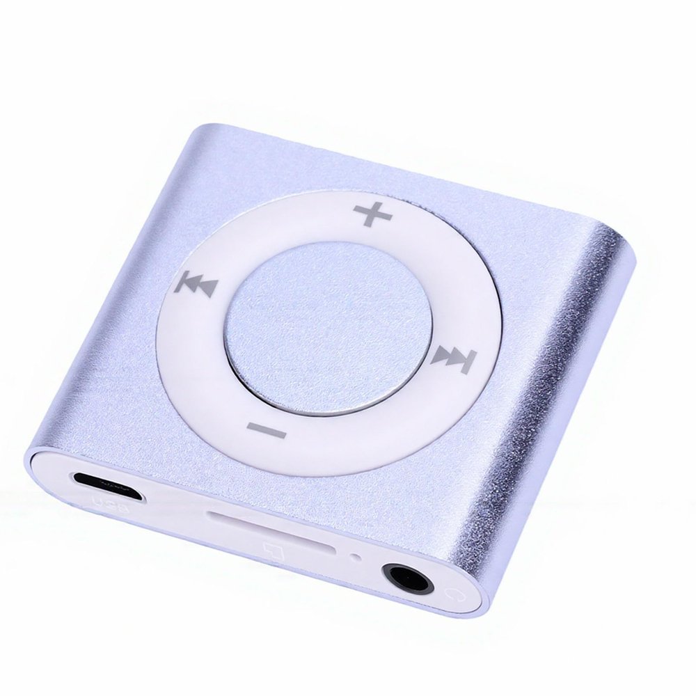YUEHISY Mini MP3 Player for Kids, HiFi MP3 with Speaker, Aluminum Alloy, 18Hr Playtime, 64GB Expandable, Earphones for Home School Sports (Violet)