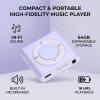 YUEHISY Mini MP3 Player for Kids, HiFi MP3 with Speaker, Aluminum Alloy, 18Hr Playtime, 64GB Expandable, Earphones for Home School Sports (Violet) view 2