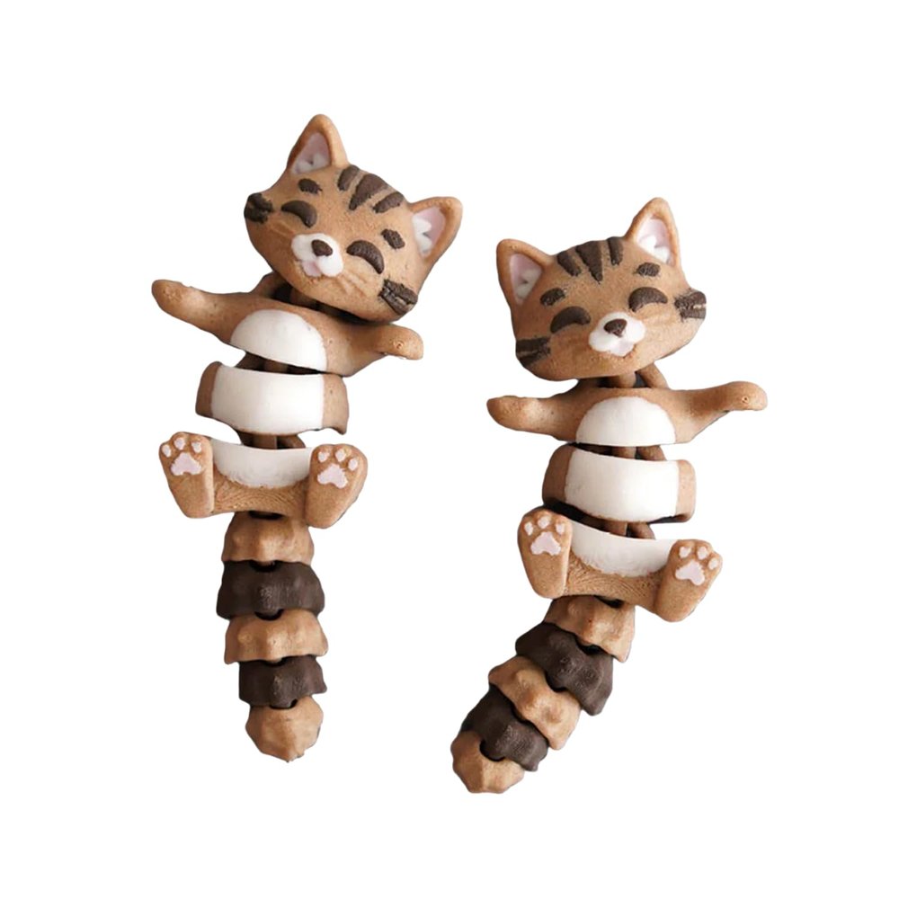 Magnetic Hand-Holding Companion, Fidget Keychain, 3D Printed Animals, Articulated Magnetic Animal Figure Collection, Cute Collectible Magnetic Creatures for Display, Gifts & Desktop Decor