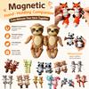 Magnetic Hand-Holding Companion, Fidget Keychain, 3D Printed Animals, Articulated Magnetic Animal Figure Collection, Cute Collectible Magnetic Creatures for Display, Gifts & Desktop Decor view 2