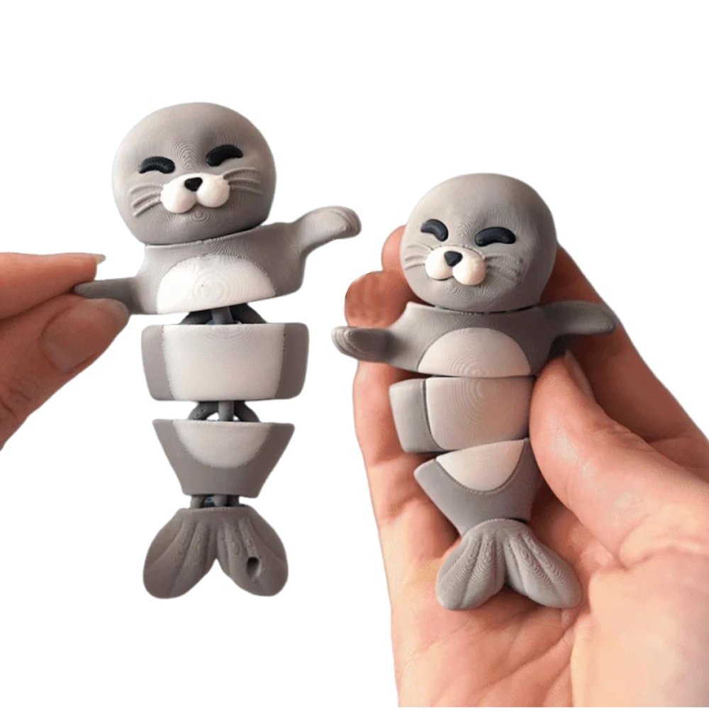 Magnetic Hand-Holding Companion, Fidget Keychain, 3D Printed Animals, Articulated Magnetic Animal Figure Collection, Cute Collectible Magnetic Creatures for Display, Gifts & Desktop Decor