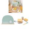 Rcniso Simulated Bread Machine, Exquisite Wooden Simulation Bread Machine Cooking Toy for Kids Home view 2
