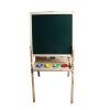 Focket Easel for Kids, Foldable Liftable Double Sided Magnetic Whiteboard Chalkboard Height Adjustable 83-145cm Art Easel for Kids, Chalkboard with Pens Chalk and Eraser for view 3