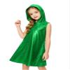 Yruioon Girls Sleeveless Theme Party Jurassic Animal Outfit Stage Performance Hooded Dress with 3D Tail Green 12 Years view 1