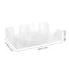 CVUTOVO Canasta Card Holder - 360 Degree Smooth Rotation Card Tray, 2 Deck Revolving Stand for Canasta Poker Organizer Game Night Accessory view 2