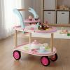 Jinhxofs Wooden Ice Cream Cart Bakery Playset Rounded Corners Kids Plaything for Daycare view 3
