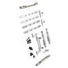Rc Parts for MN for MN82 LC79 MN78 1/12 Metal for Chassis Link Rod Pull Rod Mount Shock Absorber Drive Shaft Set RC Car Upgrade Parts(Silver) view 2