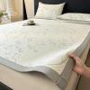 Ice Silk Cooling Mattress Pad, 3D Egg Crate Breathable Summer Bed Mat with 1 Pillowcases, Machine Washable Cooling Surface for Hot Sleepers(90x200cm) view 1