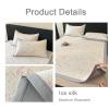 Ice Silk Cooling Mattress Pad, 3D Egg Crate Breathable Summer Bed Mat with 1 Pillowcases, Machine Washable Cooling Surface for Hot Sleepers(90x200cm) view 2