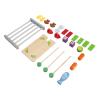 Omquot Wooden BBQ Game Set, Kids Interactive Cooking Toy, Includes Accessories for Imaginative Play view 3