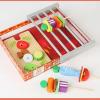 Omquot Wooden BBQ Game Set, Kids Interactive Cooking Toy, Includes Accessories for Imaginative Play view 4