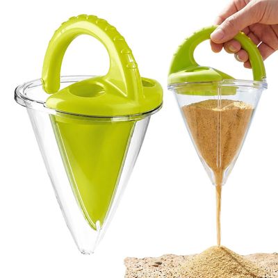 Seivble Drippy Sand Castle Maker, 2026 New Sand and Water Mixing Spilling Funnel Beach Toy for Adult, Sand Castle Building Kit for Summer Beach Travel Fun (1, Green)