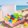 Stackable Sensory Sand Bin, Plastic Portable Sandbox Storage Container for Beach & Outdoor Fun view 4