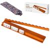 Geixrw Wood Mahjong Racks with Magnetic Pushers, 17.5" 1/4set Classic Scalloped Wooden Mahjong Tile Holder with Storage Bag, All-in-One Tile Rack for American Mahjong (1pcs) view 1