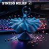 3D Printed Spinning Ballerina Fidget Toy Ornament Ballet Fidget Spinner for Stress Relief, Sensory Desk Decor for Home & Office, Creative Gift for Ballet Lovers (Gold) view 3
