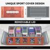 Kabinka Football Card Storage Box with Window Display, 5-Row Sport Card Storage Box, 3900+ Card Deck Box for Football Sports Card TCG, 5 Top Loaders, 5 Stoppers, 48 Dividers, 1 Dice Tray(Football 1) view 2