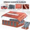 Kabinka Football Card Storage Box with Window Display, 5-Row Sport Card Storage Box, 3900+ Card Deck Box for Football Sports Card TCG, 5 Top Loaders, 5 Stoppers, 48 Dividers, 1 Dice Tray(Football 1) view 4