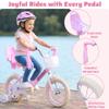 richvelo Kids Bike with Training Wheels for Girls, 16 Inch, Ages 4-7 view 3