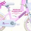 richvelo 14 Inch Girls Bike with Training Wheels, Kids Bicycle for Ages 3-5 view 4