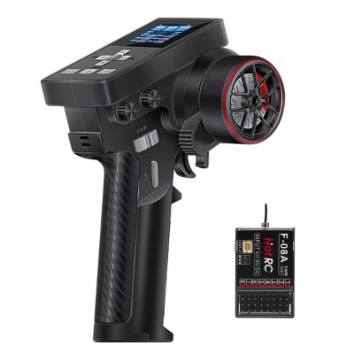 GOUPRC 8CH 2.4GHz Racing RC Transmitter Screen Controller & Receiver Kit for SCX24 SCX30 TRX4M Redcat 1/8 1/10 1/18 1/24 1/30 RC Crawler Vehicle Car Ship Tank