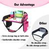 WENRENER Kids Travel Tray for Airplane - Car Seat Table Tray for Toddler, Road Trip Essentials for Kids with Dry Erase Board, Must Have Travel Lap Desk Accessories for Road Trip Activities view 4