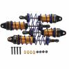 VINGVO RC, Aluminum Alloy Adjustable Oil Damper with High Elasticity Spring, for 1/10 RC Car HSP HPI Arrma (Gold) view 3