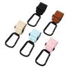 8pcs Stroller Hooks Portable Infant Carriage Hook Multifunctional Leather Aluminum Alloy Accessories(Brown) view 1