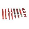 RC Car Parts Compatible with Wltoys 124006 12423 12427 12428 12429 Metal Upgrade Parts Kit Drive Shaft Shock Absorber Trailing Arms 1/12 RC Car Parts(Red) view 1