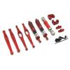 RC Car Parts Compatible with Wltoys 124006 12423 12427 12428 12429 Metal Upgrade Parts Kit Drive Shaft Shock Absorber Trailing Arms 1/12 RC Car Parts(Red) view 2