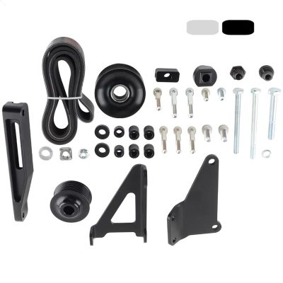Car Accessories K Series AC PS for Eliminator Pulley Kit Compatible for K20 K24 K Swap RSX Type S(Black)
