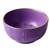 Gold-rimmed Grid Bowl (Purple) view 1
