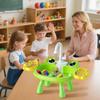 Lawnrden Children's Outdoor Water Table, Children's Outdoor Water Play Table, Kids' Play with Electric Circulation Faucet & Height-Adjustable Legs, Green view 3