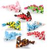 3D Printed Baby Dragon Figurines Set of 8 Flexible Desk Decor Toys view 1