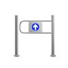 iumLeap Stainless Steel Spring Loaded Safety Swing Gate - Supermarket Entrance Safety Device for Aisles Push-in Only 50cm/20in - Ideal for Factories & Retail Spaces, 80cm/32in view 1
