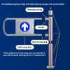 iumLeap Stainless Steel Spring Loaded Safety Swing Gate - Supermarket Entrance Safety Device for Aisles Push-in Only 50cm/20in - Ideal for Factories & Retail Spaces, 80cm/32in view 3