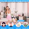 Karaoke Machine for Kids, Mini Karaoke Machine for Kids Adults, Portable Bluetooth Speaker with 1 Wireless Microphones, Christmas Birthday Toys Birthday Gifts for Girls 4, 5, 6, 7, 8+ Years Old Kid view 2