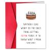 Xuewenmeihua Naughty Birthday Card for Husband Boyfriend, Cheeky Romantic Adult Humor Bday Cards, Funny Sex Joke Greeting Cardstock Present for Men view 1