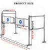 iumLeap Automatic Rebound Swing GateStainless Steel SelfClosing Door for Warehouse & Store 1Way Safety Entrance Gate Industrial Fence, 110cmx102cm view 3